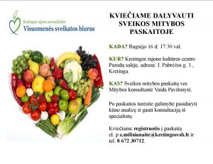 Sveikos mitybos paskaita 1